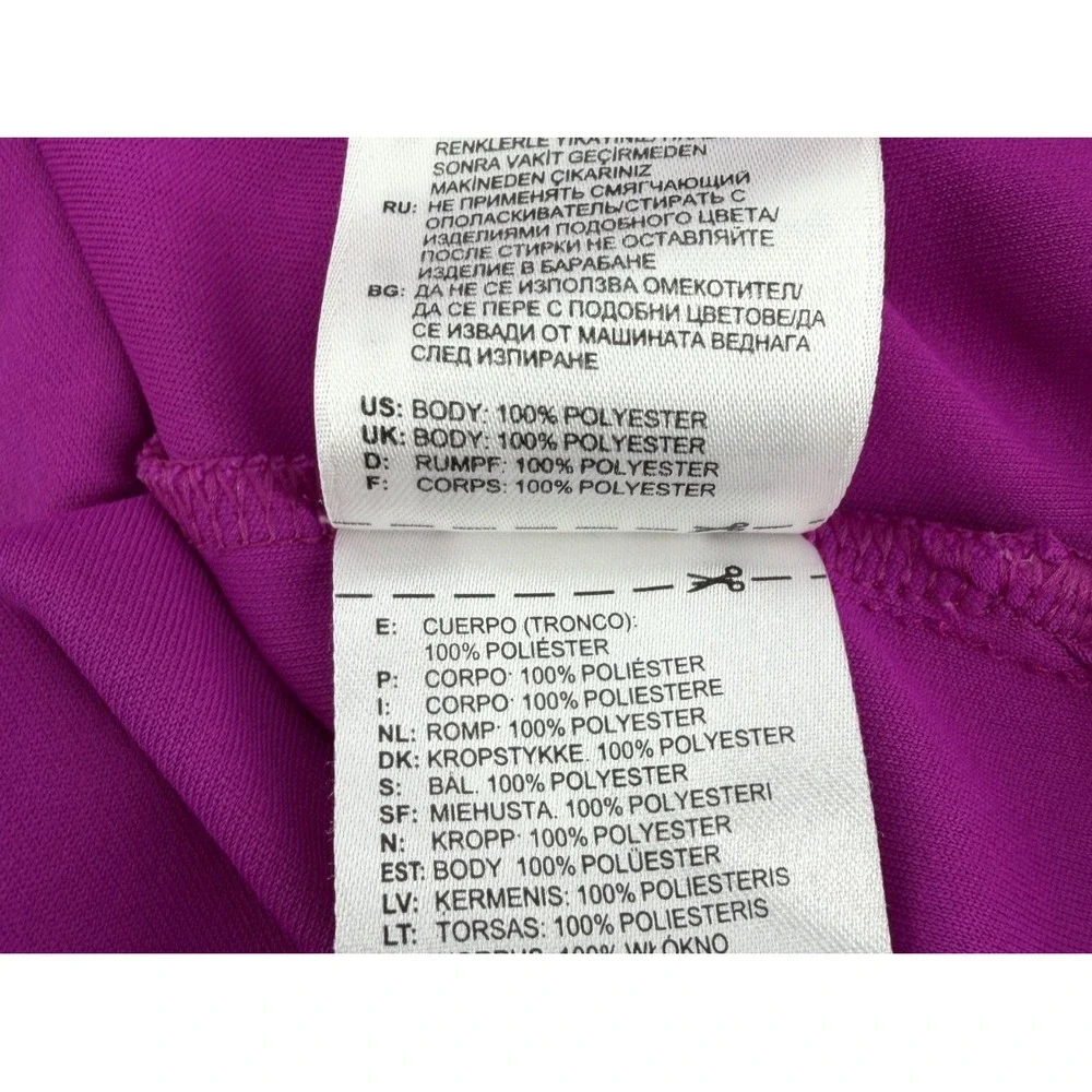 Adidas Adizero Golf Purple Polo Performance Short Sleeve Logo Country Club Men L